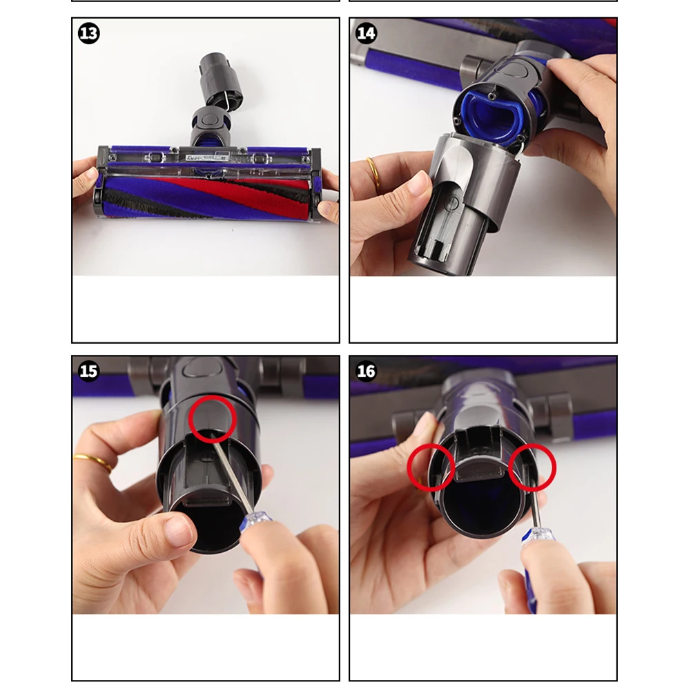 Vakuum Reiniger Roller Saug Schlauch Blau Haus Für Dyson V8 V10 V12 Dünne Haushalt Reinigung Werkzeug Ersatz Schraubendreher Image