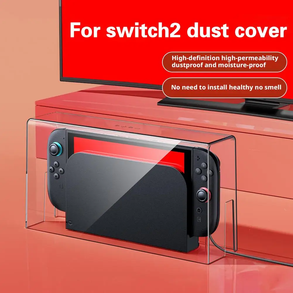 Für Switch 2, Staubschutz, leuchtende Basisbox, Schutzhülle für Switch 2-Konsole, Anti-Staub-Hartschale mit Leuchteffekt, Staubschutz Image