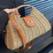 Sac à main en ULde papier pour femmes, sacoche de plage, vacances initiées, sacs à bandoulière en paille tissés, pochette à rabat à la mode