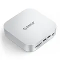 Docking station M.2 per Mac Mini M4 Hub con supporto in alluminio con USB-C/USB-A/SD-TF 3.0/Mic/Audio compatibile con Mac Mini M4