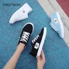 Turnschuhe schuhe weiße schuhe frauen mode leinwand schuhe low-cut runde kappe strap casual frauen schuhe