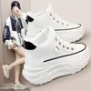 Bequeme Damenschuhe, All-Match, flach, High-Top, lässige Studentenschuhe, Größe 35–43, schön 2024