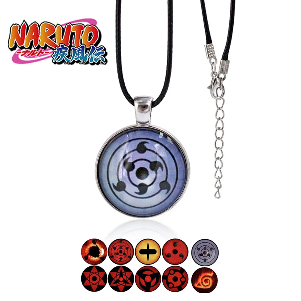 Naruto Halskette Rinnegan Sharingan Naruto Peripherie Anhänger Schmuck Männer Frauen Accessoires Trend kreative Pullover Kette Geschenk Image