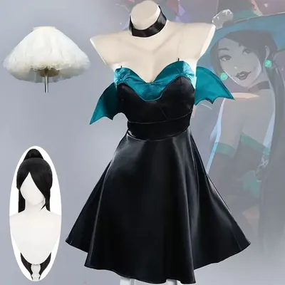 Spiel Valorant Sage Cosplay Kostüm Perücke Wei Ling Ying Living The Nightmare Spieler Karten Hexe Image