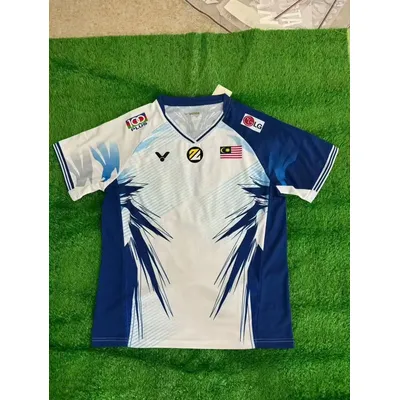 2025-26 New Malaysia Badminton Open Li Zijia Same Jersey Printing Breathable and Comfortable Sports Men's Short-sleeved T-shirt