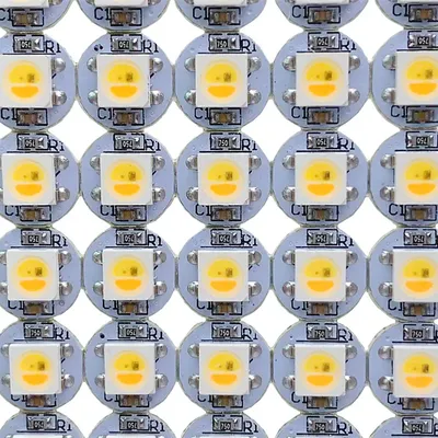 1-1000pcs WS2812B RGB LED Chip 2812 IC SK6812 Built-in RGBWW RGBNW RGBW WWA LED Bead With Heatsink 5050 SMD Black/White PCB DC5V