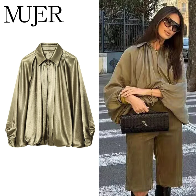 MUJER Giubbotti bomber con volant da donna Giacca oversize gonfia Cappotti estivi da donna Giacca da mezza stagione da donna Novità in capispalla