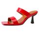 Renessmi Stiletto Heel Wide Fit Mules Slip On Women Slippers Open Square Toe Fashion Outdoor Slingback High Heel Footwear Red Size 10 UK-47 CN