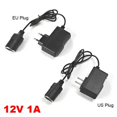 Auto Steckdose 12V 1A Auto Zigarette Leichter Power Adapter AC Zu DC Netzteil Ladegerät Outlet Konverter Für Auto quelle EU UNS Stecker