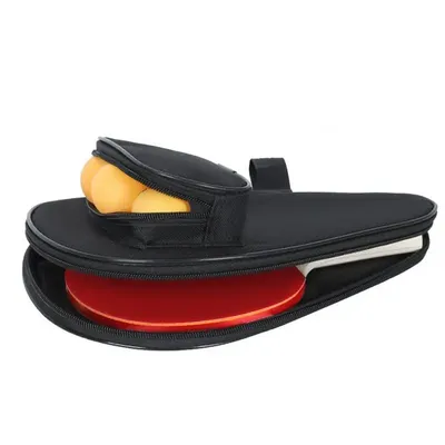Professionelle Neue Tischtennis Schläger Bat Tasche Oxford Ping Pong Fall Mit Bälle Tasche Sport Zubehör Image