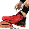 Hochwertiger lässiger Sportschuh für Herren, neue Größe 36 44 45, bequemer Outdoor-Laufschuh, Basketball-Turnschuh, Schwarz, Rot, W841