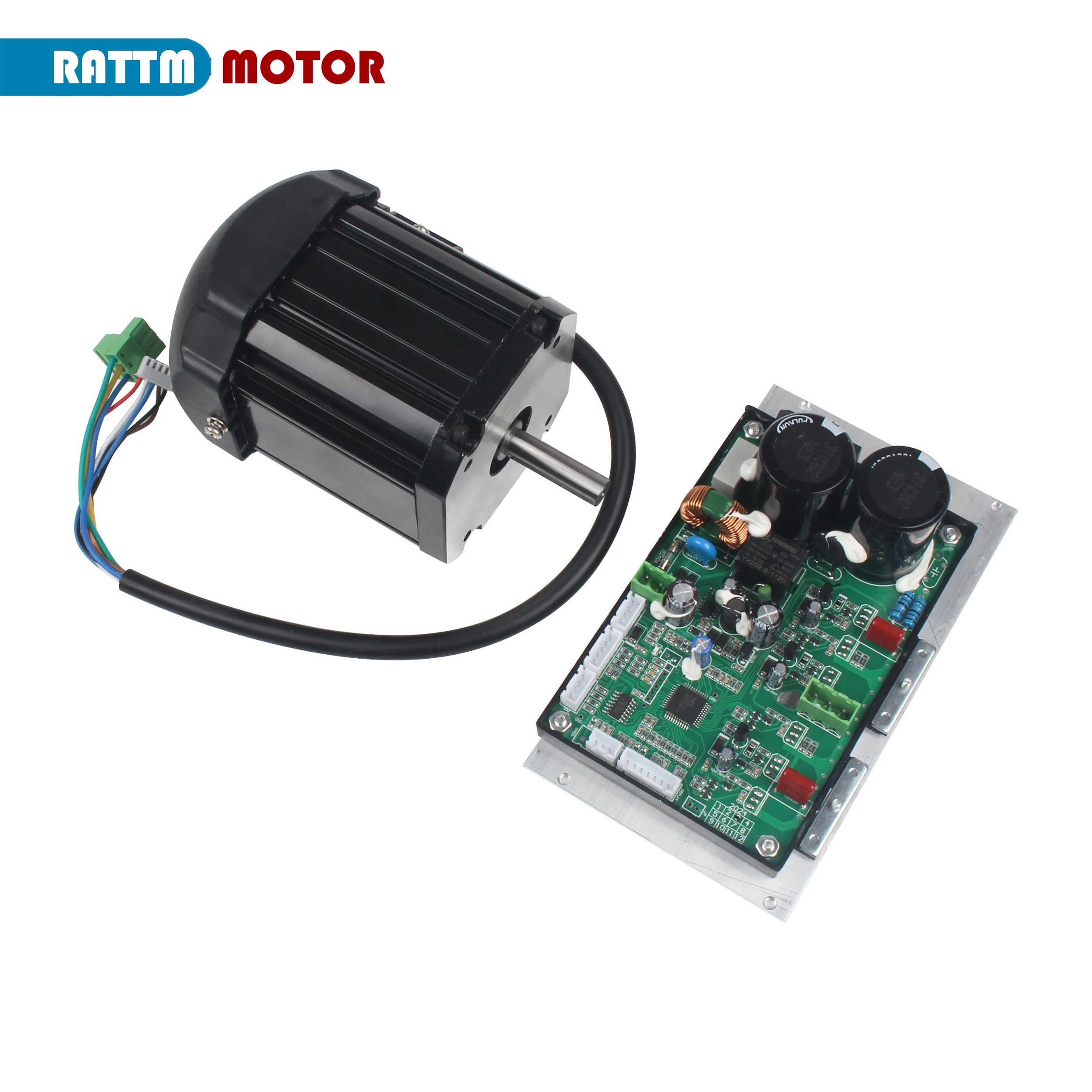 850W 1100W DC Bürstenlosen Drehmaschine Spindel Motor Set Mit Control Board Karte Controller Für CD-210V MX-210V WM-210V maschine Teil Image