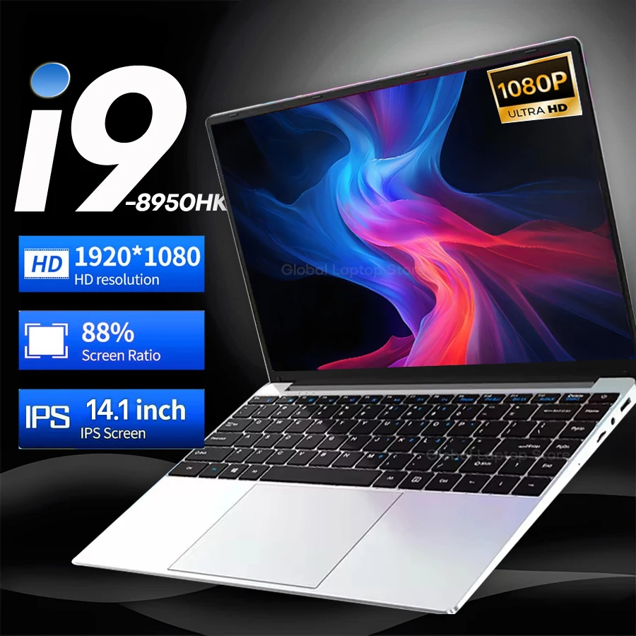 2026 Neuer i9 PC Laptop Computer Windows 11 Pro Intel Core i9 8950HK 16GB 1TB Gaming Notebook Dual-Band WiFi 6 Core Laptops Image