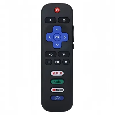 RC280A Ersatzfernbedienung nur für Roku TV für TCL Roku/Hisense Roku/Onn Roku/Philips Roku Fernseher (nicht für Stick und Box)