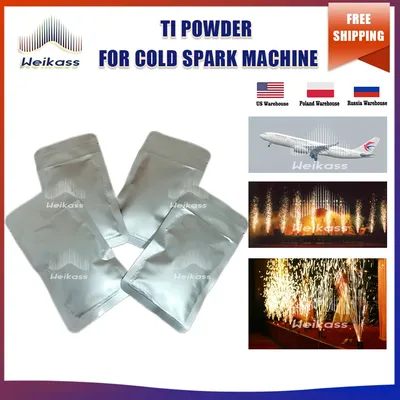 Weikass 1-100Bag Ti Powder Cold Spark 200g For Wedding Party Machine Indoor Outdoor Dust MSDS Certification Stage Light Party