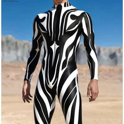 Cooler Cyber-Rüstung-Overall, Cosplay-Body, Steampunk-Punk-Kostüm, Halloween-Party, zeigt Leistung, Herren-Zentai-Anzug 2025, Image