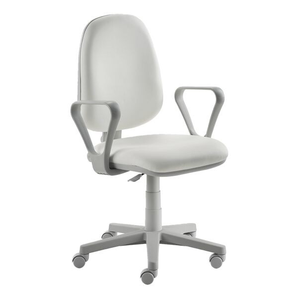 mayer Sitzmöbel Bürostuhl »myALPHA G polarweiß« mit festen Armlehnen weiß