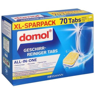 domol XL-Sparpack Geschirr-Reiniger Tabs »All-In-One« - 70 Stück Image
