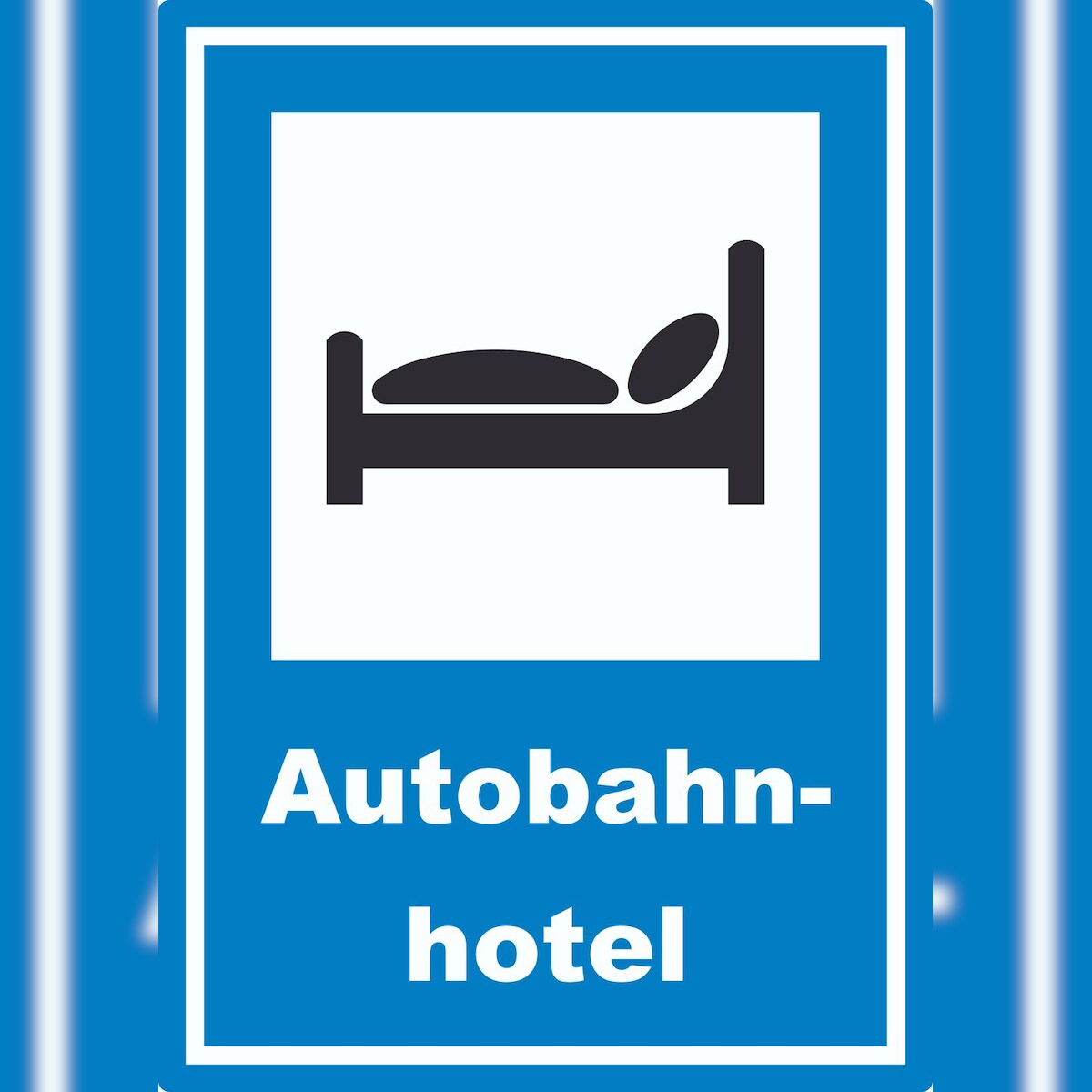 HB-Druck Autobahnhotel Aufkleber A1 (594x841mm) Image