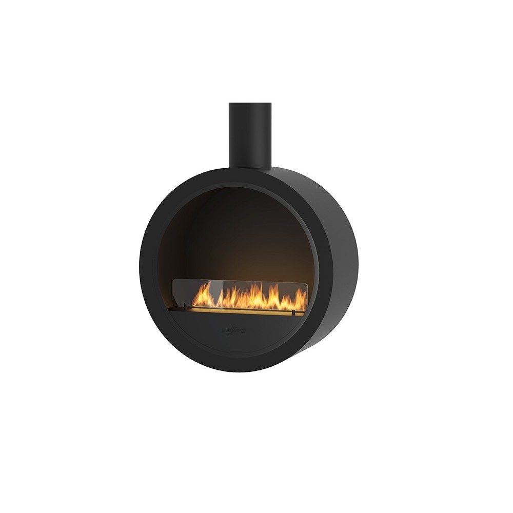 SOLOLED Incircle Slim Bioethanol-Kamin für abgehängte Decken - Runder Design-Biokamin d.70cm Image