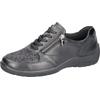 Schnürschuh WALDLÄUFER "HESNA-Soft", Damen, Gr. 8,5 (42,5), schwarz, Nappaleder, Lackleder, Textil, unifarben, klassisch, Schuhe, Bequemschuh, Halbschuh, Sneaker in Komfortweite H (= sehr weit)