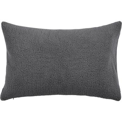 Kissenhülle DONE. "Soul", grau (anthrazit), B:60cm L:40cm, Polyester, Obermaterial: 100% Polyester, Kissenbezüge, Einfarbige Kissenhülle aus weichem Teddy-Plüsch, soft und flauschig Image
