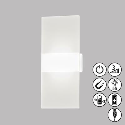 EASY BY FHL LED Wandleuchte "Magnetic", weiß, 1 flammig, H: 22,50cm, Lampen, lange Leuchtdauer Image