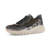 Plateausneaker GABOR, Damen, Gr. 38, rosa (bronzefarben kombiniert), Veloursleder, Glattleder, metallic, animal-print, sportlich, Schuhe, Schnürschuh, Halbschuh mit modischen Kontrastbesätzen