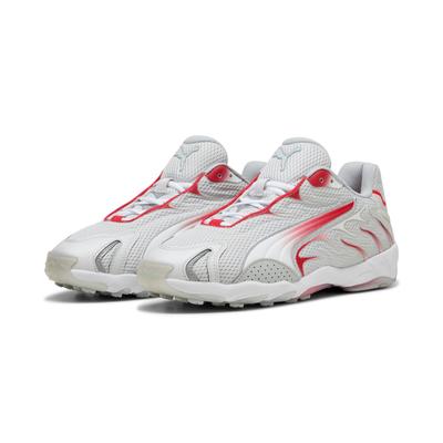 Sneaker PUMA "INHALE", Gr. 44,5, feather gray, for all time rot, Textil, unifarben, sportlich, Schuhe Image