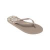 Sandale ROXY "Viva Printed", Gr. 9(40), grau (taupe), Obermaterial: 98% Synthetik / 2% Metall, Futter: 100% Synthetik, Laufsohle: 100% geschäumtes Gummi, Schuhe