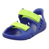 Badesandale SUPERFIT "SPLASH-S WMS: M", Kinder, Gr. 32, bunt (dunkelblau, hellgrün), Synthetik, Polyester, sportlich, Schuhe, Wassersandale mit Klettverschluss, Größenschablone zum Download