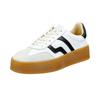 Sneaker GANT "Cuzima", Damen, Gr. 41, schwarz-weiß (weiß, schwarz), Leder, casual, Schuhe, mit Plateausohle