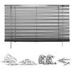 Jalousie GOOD LIFE "Matti" Gr. 24, grau (anthrazit, anthrazit, weiß), B:50cm H:130cm, Jalousien, Klemmfix-Jalousie aus Aluminium