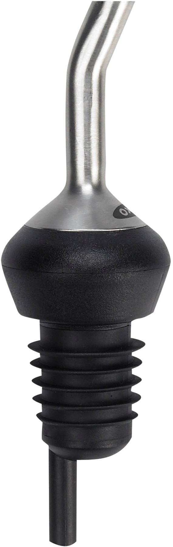 Flaschenausgießer OXO GOOD GRIPS, schwarz (edelstahl, schwarz), Ø:6cm, Edelstahl, Ausgießaufsätze, kurzer Ausgießer, Edelstahl