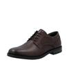 Schnürschuh RIEKER, Herren, Gr. 43, braun (dunkelbraun), Leder, unifarben, elegant, Schuhe, Anzugschuh, Festtagsschuh, Business-Schnürer mit Lederinnensohle