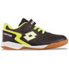 Hallenschuh LOTTO, Gr. 26, schwarz (schwarz, fr.gelb), Synthetik, sportlich, Schuhe, - auch für den Hallensport