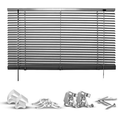Jalousie GOOD LIFE "Matti" Gr. 22, grau (anthrazit, anthrazit, weiß), B:45cm H:130cm, Jalousien, Klemmfix-Jalousie aus Aluminium Image
