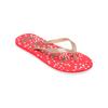 Sandale ROXY "Tahiti", Gr. 6(36), rot, gold, Obermaterial: 100% Synthetikmaterial / Futter: N/A / Außensohle: 100% EVA, Schuhe