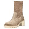 Stiefelette PAUL GREEN "Paul Green Stiefelette Veloursleder", Damen, Gr. 40, beige, Veloursleder, casual, Schuhe