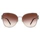 Salvatore Ferragamo Cat Eye Womens Gold Brown Gradient SF296SR Metal - One Size | Salvatore Ferragamo Sale | Discount Designer Brands