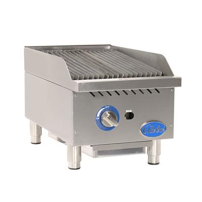 Globe GCB15G-SR 15" Countertop Gas Charbroiler w/ Cast-Iron Grates, Radiant, Stainless Steel, Gas Type: Convertible