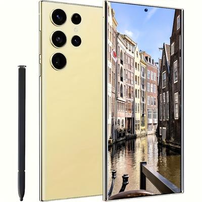 "TEMU 2024 Ultra Unlocked Smartphone: 5g Network 14, 6.8"" Hd Display, 8gb+256gb, Dual 48mp+108mp Cameras, Built-in Pen, 6800mah Battery. Features , Fingerprint Unlock & Fast . ."