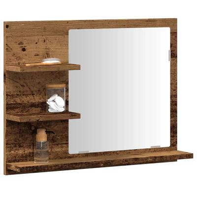 TEMU Bathroom Mirror With Shelves 60x10.5x45 Cm Image