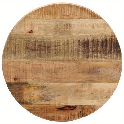 TEMU Table X 1.5 Cm, Round, Rough, Solid Mango Wood (legs Not Included) Image