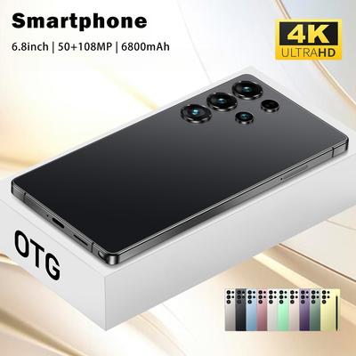 TEMU Smartphone, 12gb+512gb Storage Space, 6.8-inch Display, Durable Battery, Dual Standby, Built-, Facial Unlock, 1080x1920 Display Resolution, Supports 5g, Fast Charging, Unlock And Use