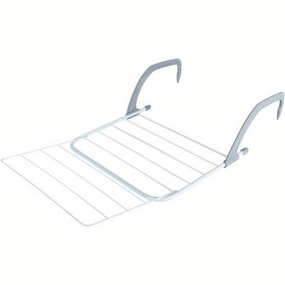 TEMU Stainless Steel Drying Rack, Creative Hanging Window Sill Shoe Rack, Simple Balcony Storage And Drying Hanging Rack, Foldable, Drying Rack, Drying Racks Image