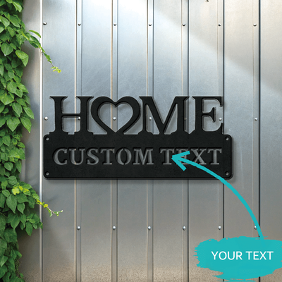 TEMU Personalized Metal With , , Custom Text, Durable Handmade Wall Art, Unique Family Name Decor, With Indoor/outdoor For Housewarming Gift Image