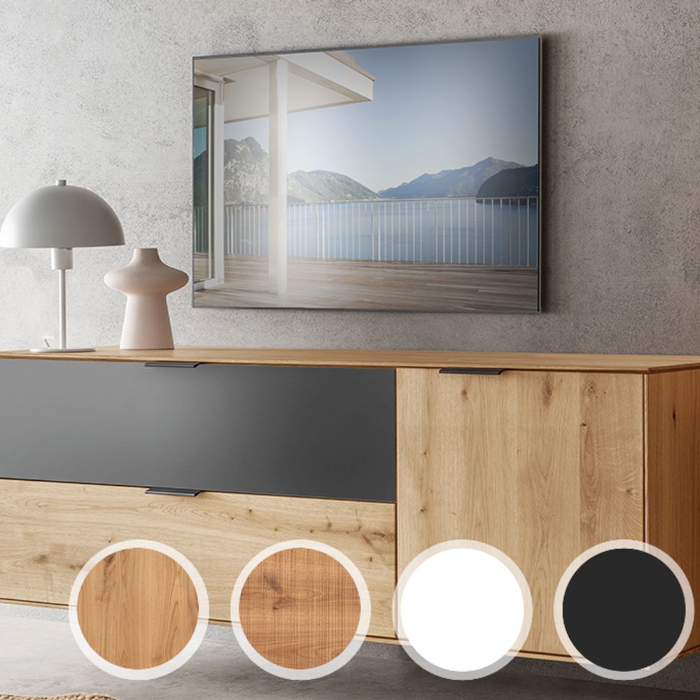 Massivholz »Lugano« Lowboard I hängend glatte Front / glatte Front Image