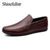 Fahren Schuhe Loafers Leder Mens Casual Schuhe Größe 37-46 Schwarz Braun Handgemachte Weiche Leichte Schuhe 2021 Neue Dropshipping