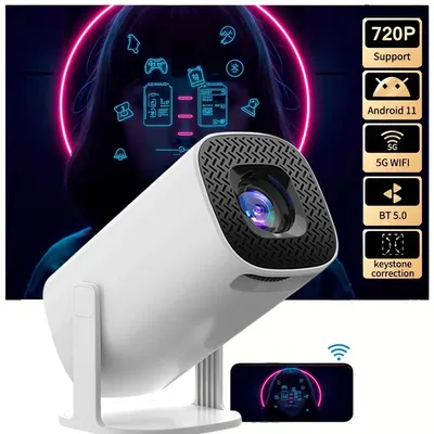 P30pro Mini tragbarer Projektor mit Android 11, 170ANSI Mini-Projektor 4K 1080P 720P Full HD-Unterstützung, Glow Party Supplies